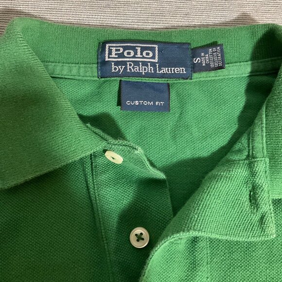 Men's Classic Ralph Lauren Polo in Kelly Green, Size Small - Picture 3 of 4